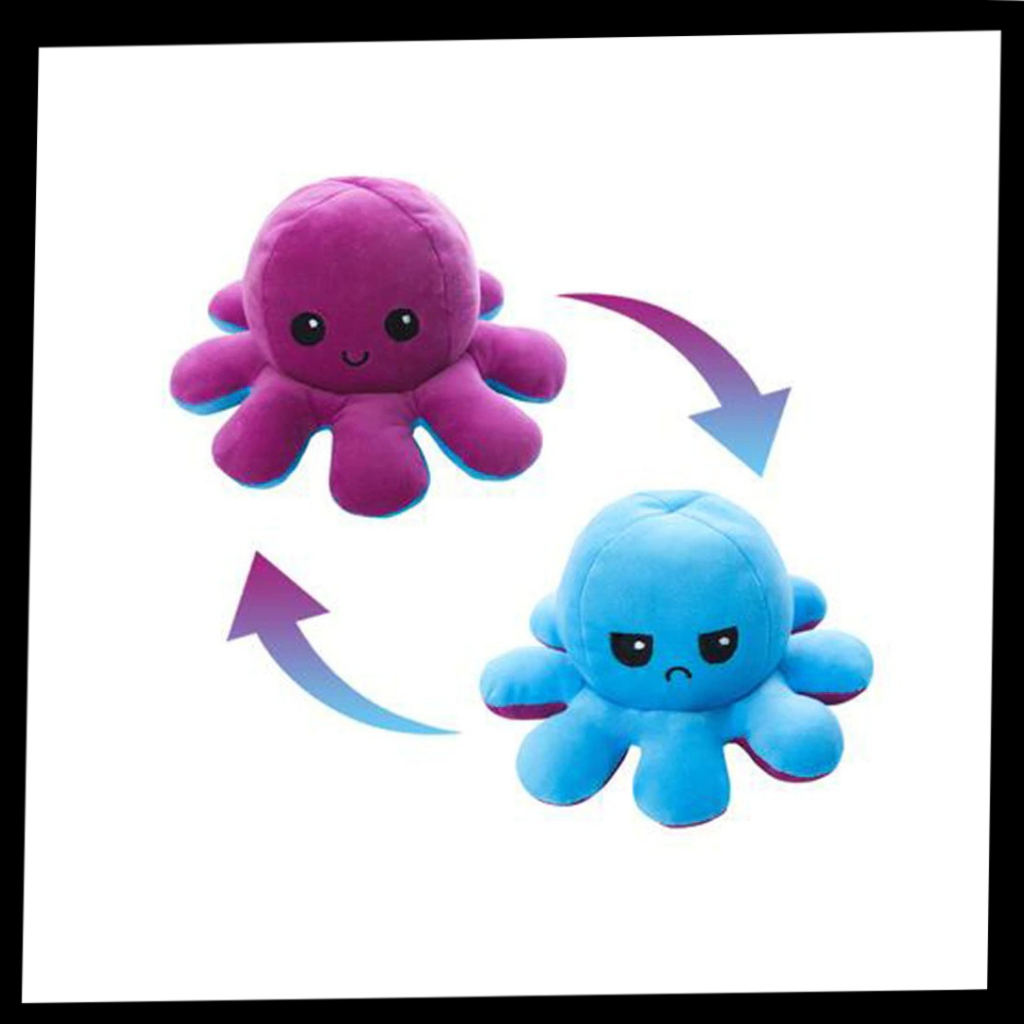 Reversible Mini Octopus Plush toy - Ozerty