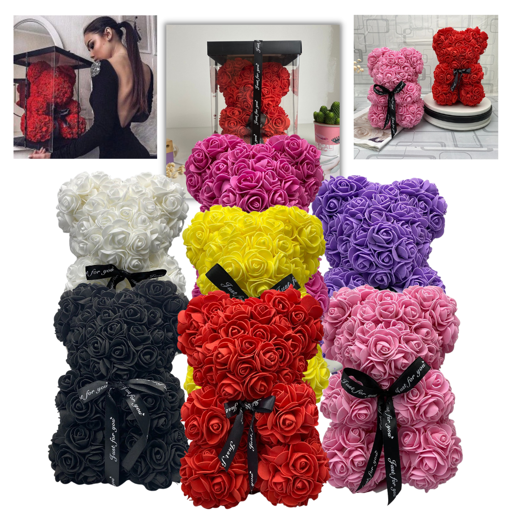 Roses teddy bear - Ozerty