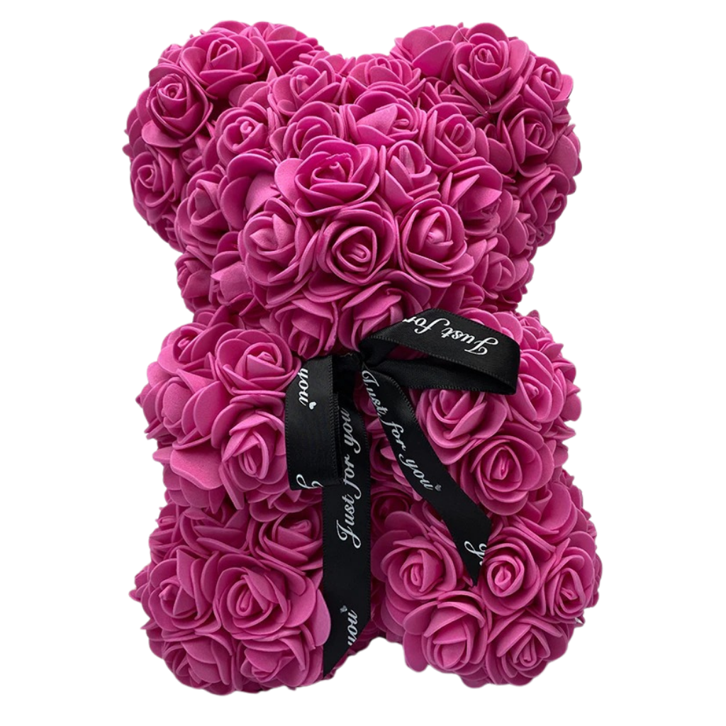 Roses teddy bear -Fuschia - Ozerty