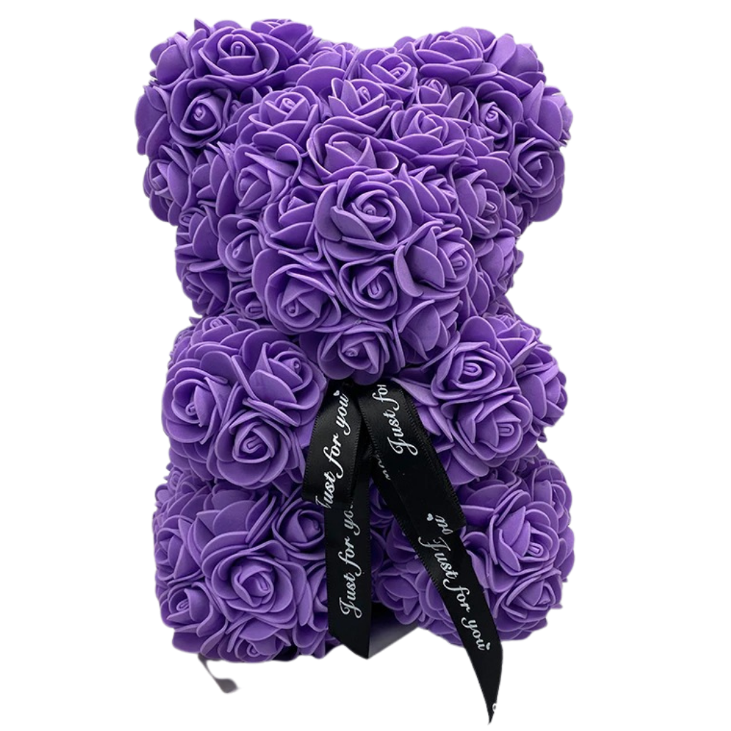 Roses teddy bear -Purple - Ozerty