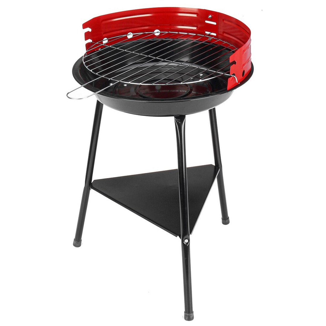 Portable Round Bbq Charcoal Grill - Ozerty