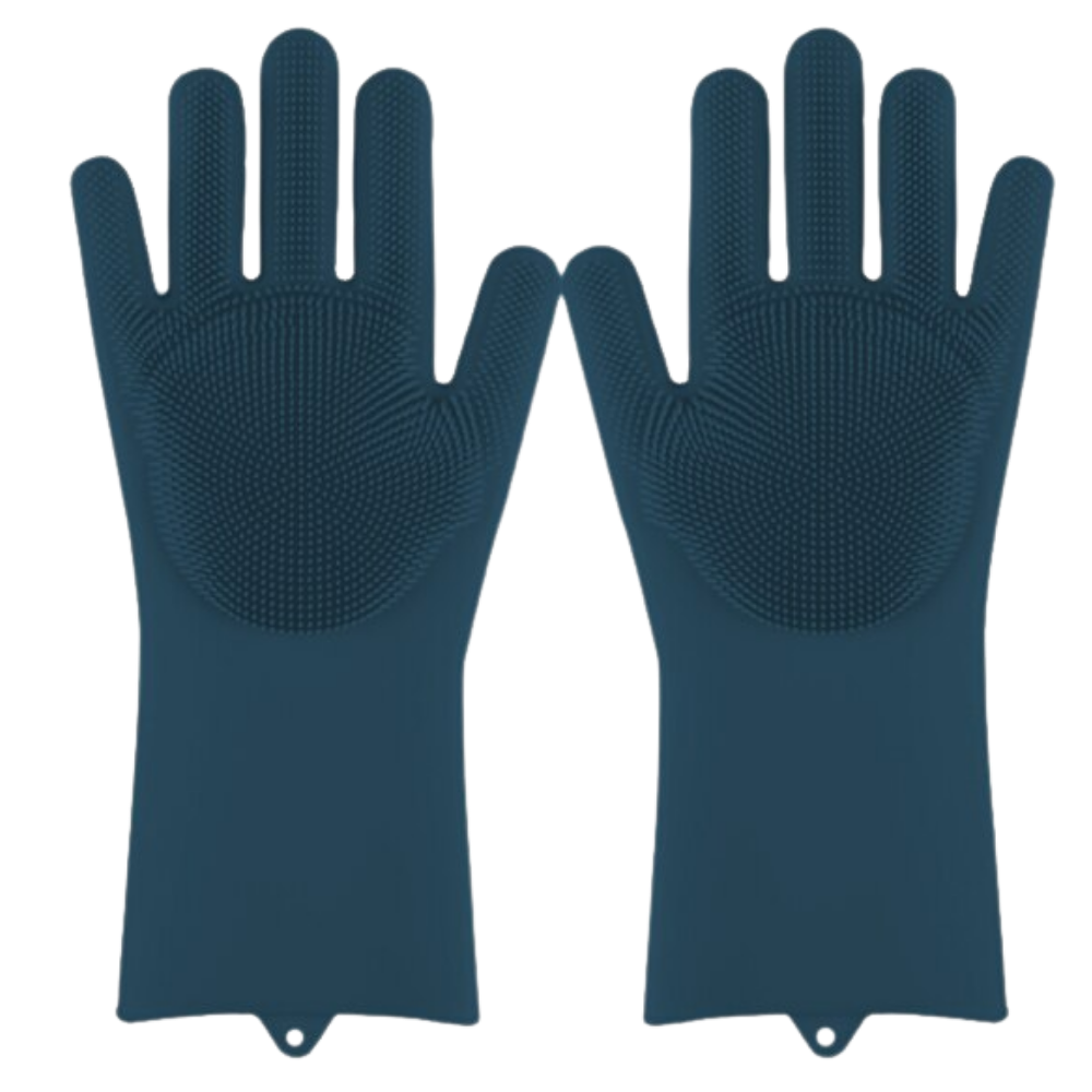 Multi-Purpose Silicone Washing-Up Gloves -Deep Blue - Ozerty