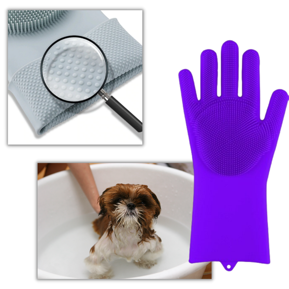 Multi-Purpose Silicone Washing-Up Gloves - Ozerty