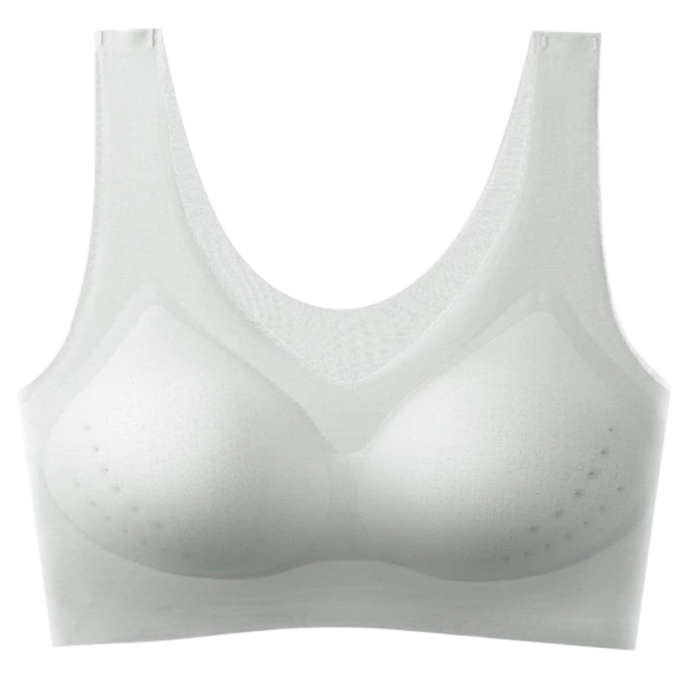 Ultra-Thin Ice Silk Seamless Bra -Gray - Ozerty