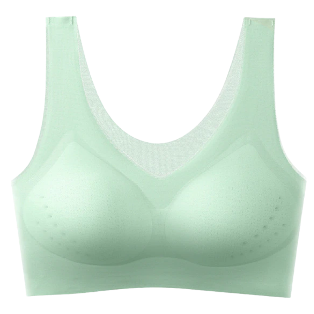 Ultra-Thin Ice Silk Seamless Bra -Mint Green - Ozerty