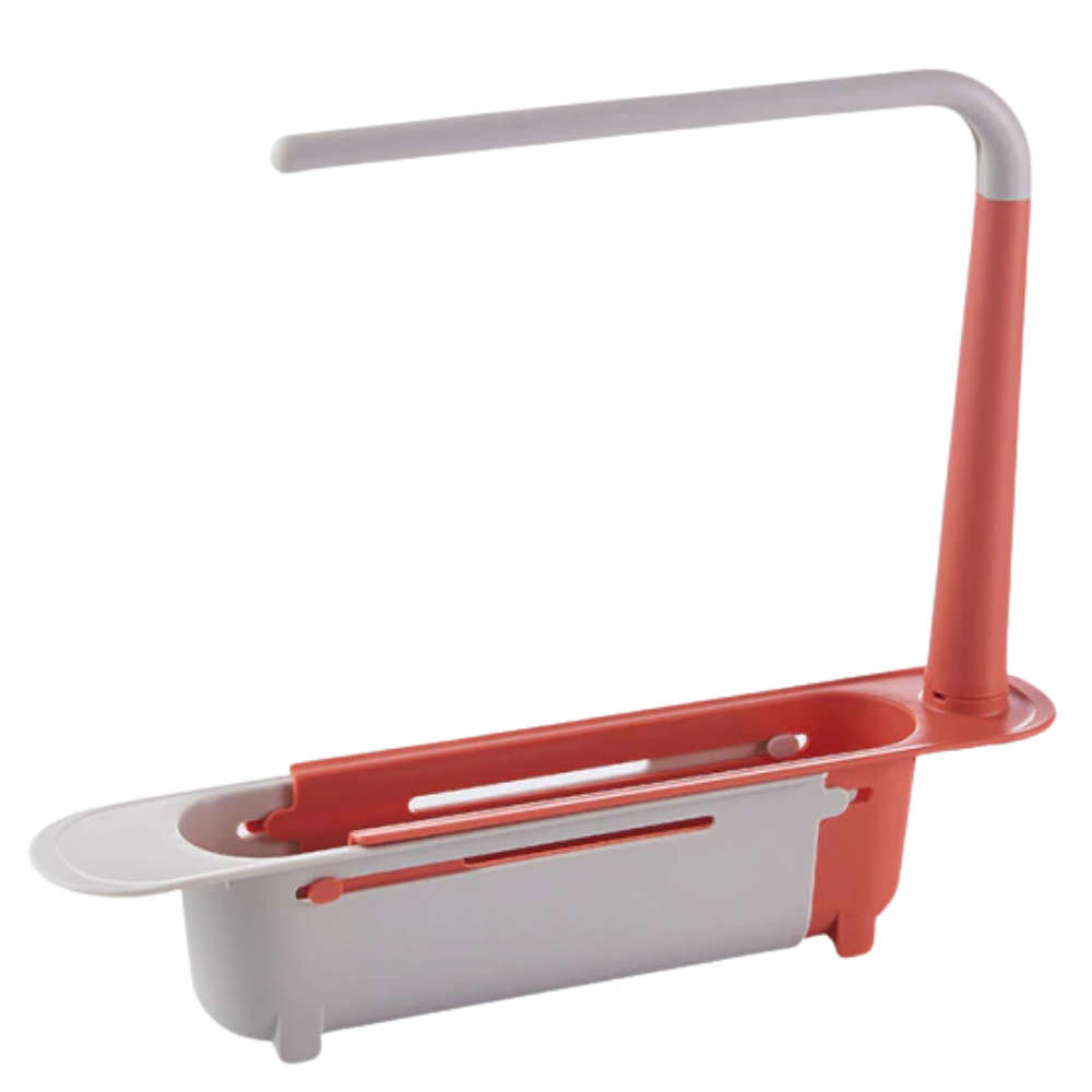 Extendable Storage Rack for Sink -Red - Ozerty