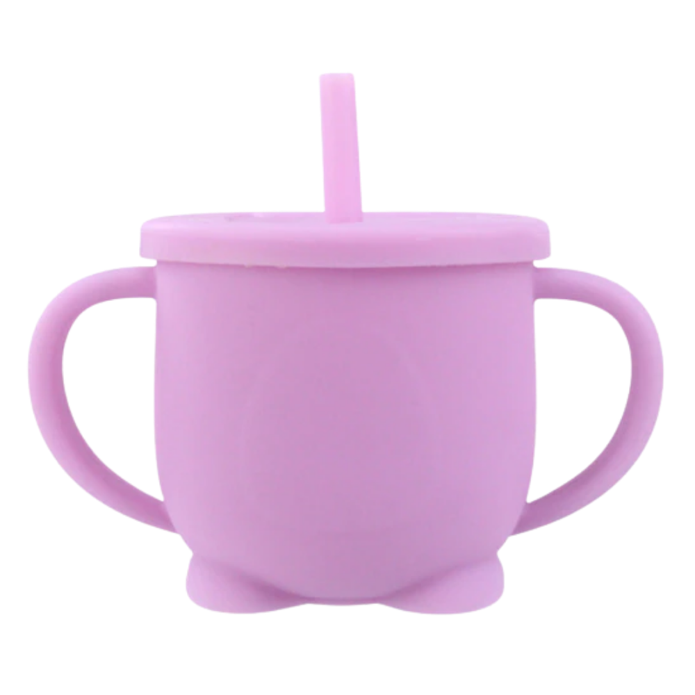 Silicone Sippy Baby Cup -Purple - Ozerty