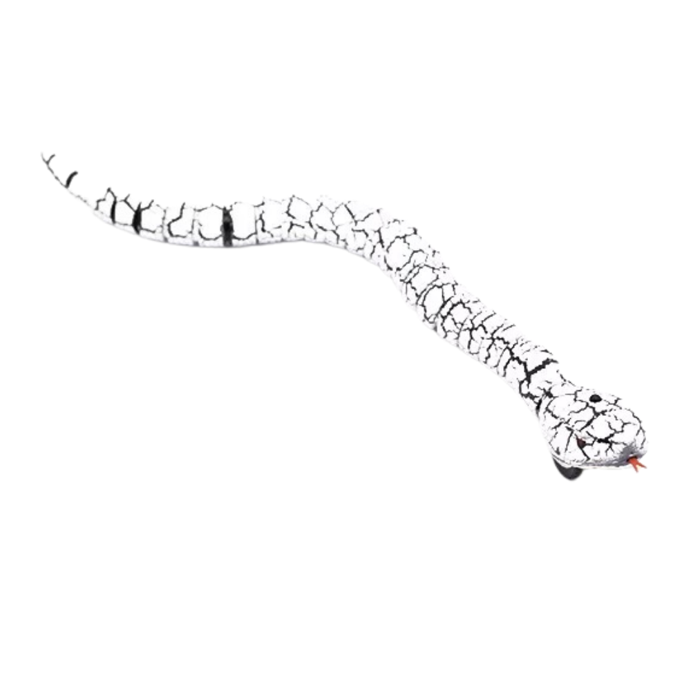 Remote control interactive snake toy for cat -White - Ozerty