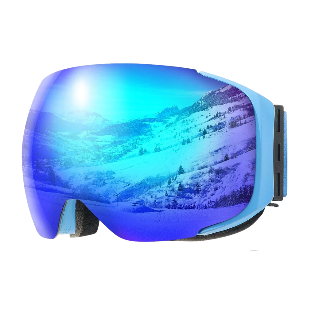 Snow Goggles with Lens Bundle -Blue - Ozerty