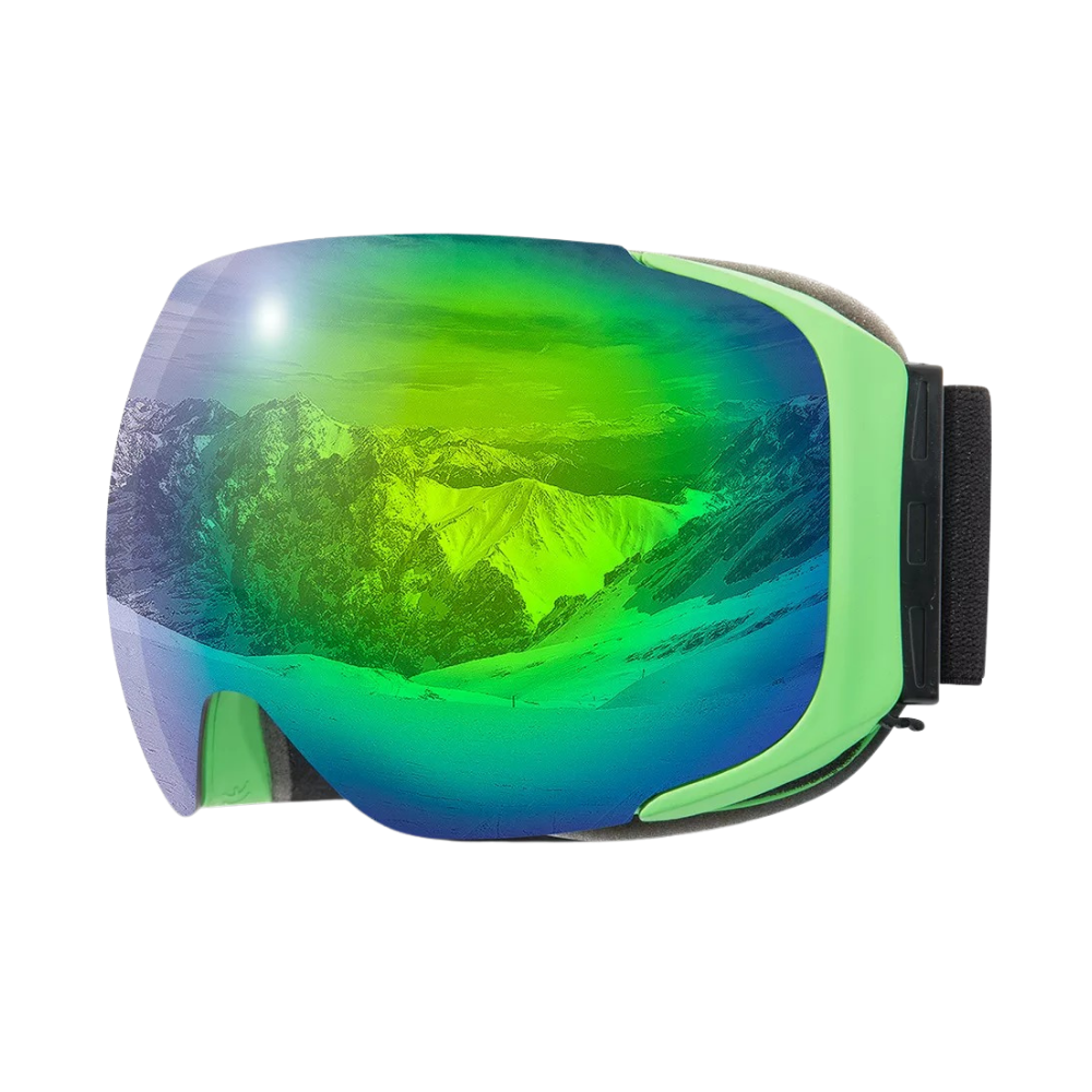 Snow Goggles with Lens Bundle -Green - Ozerty