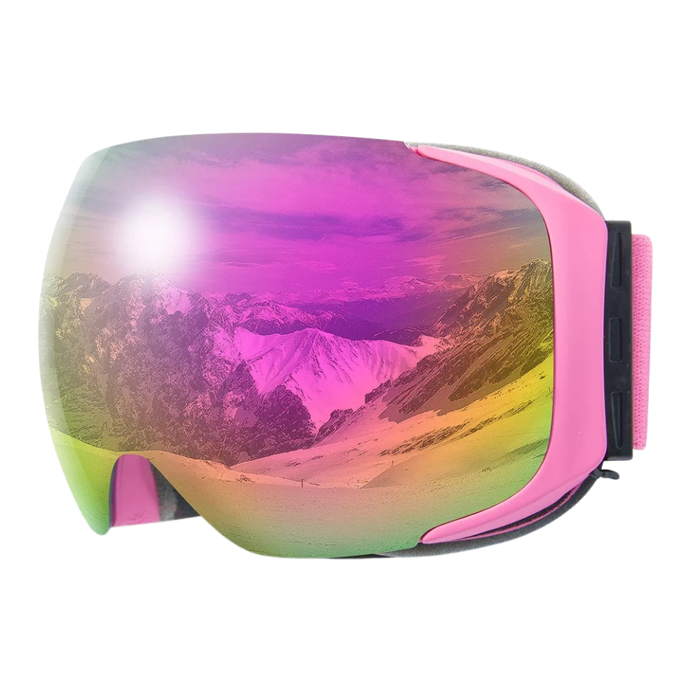 Snow Goggles with Lens Bundle -Pink - Ozerty