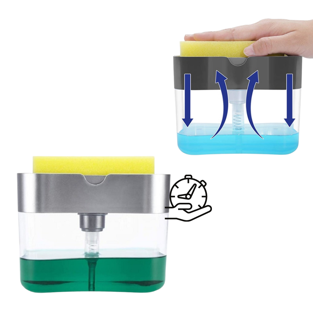 Detergent Dispenser With Sponge Holder - Ozerty