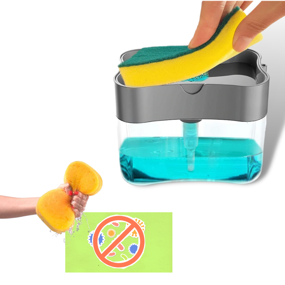 Detergent Dispenser With Sponge Holder - Ozerty