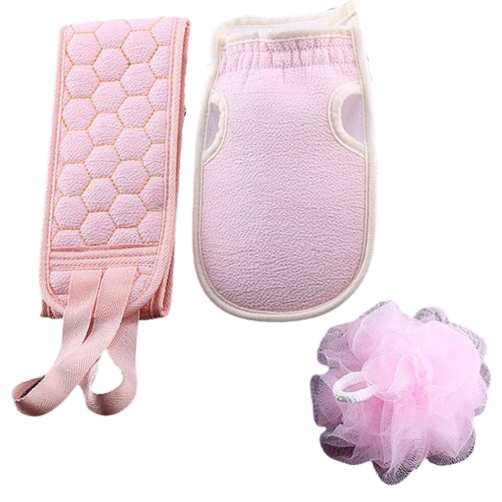 Splish Splash Scrubber & Bath Kit -Pink - Ozerty