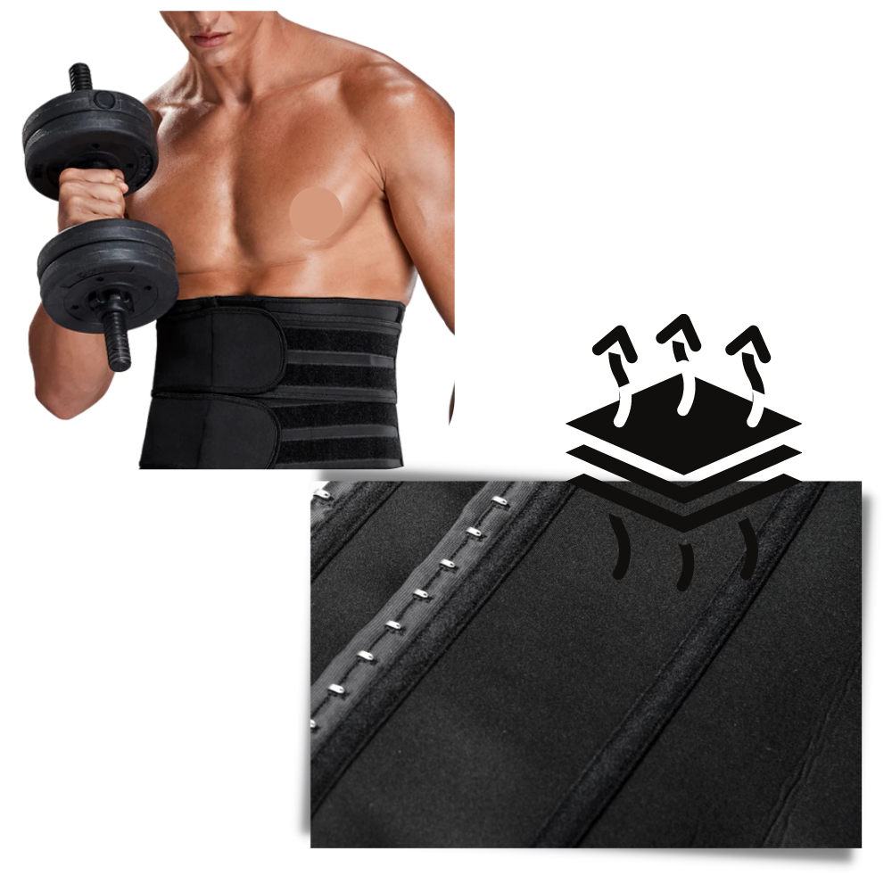 Double Strap Sauna Waist Trainer - Ozerty