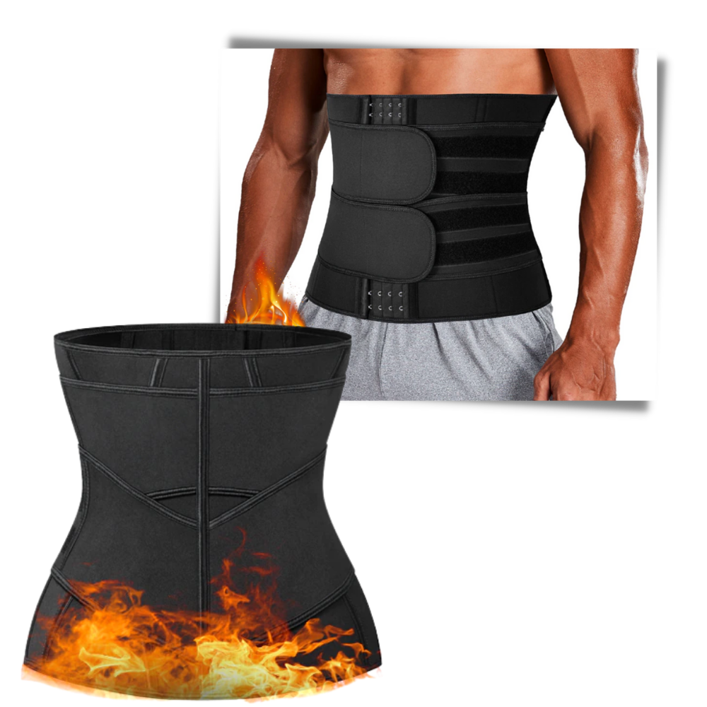 Double Strap Sauna Waist Trainer - Ozerty