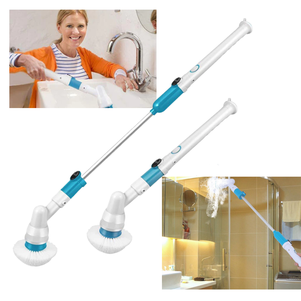 Electric Spin Scrubber With Extension Handle - Ozerty