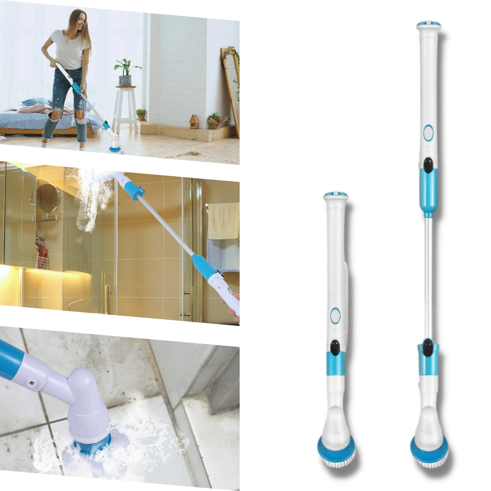 Electric Spin Scrubber With Extension Handle - Ozerty