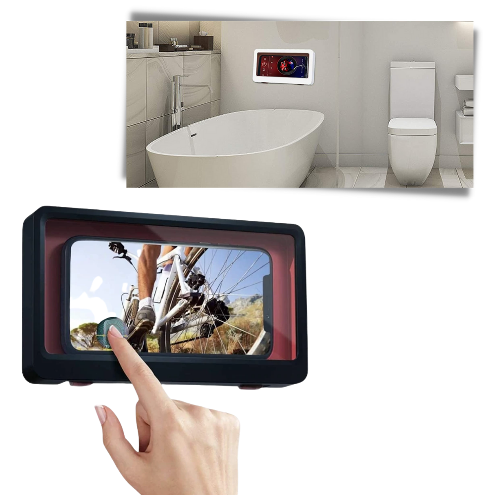 Waterproof Wall Mount Shower Phone Holder Case - Ozerty