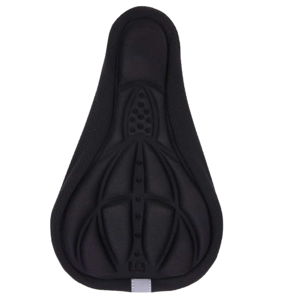 Silicone Gel Padded Bike Seat Cushion -Black - Ozerty