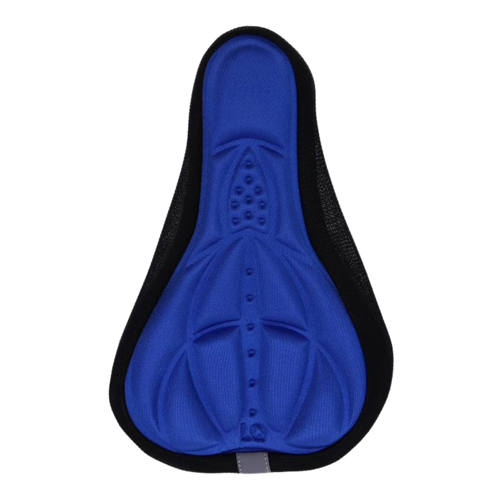 Silicone Gel Padded Bike Seat Cushion -Blue - Ozerty