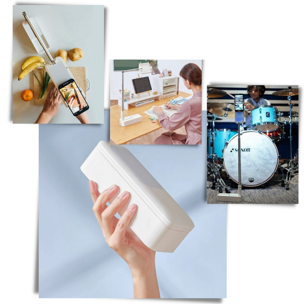 Smartphone Holder Integrated Bluetooth Light Kit - Ozerty