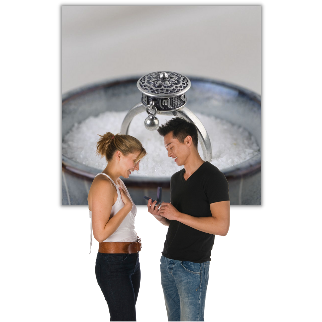 Spinning Buddhist Mantra Ring for Women - Ozerty