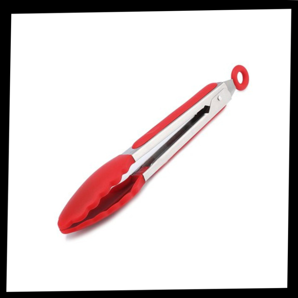 Stainless Steel Barbecue Tong with Silicone Grip - Ozerty
