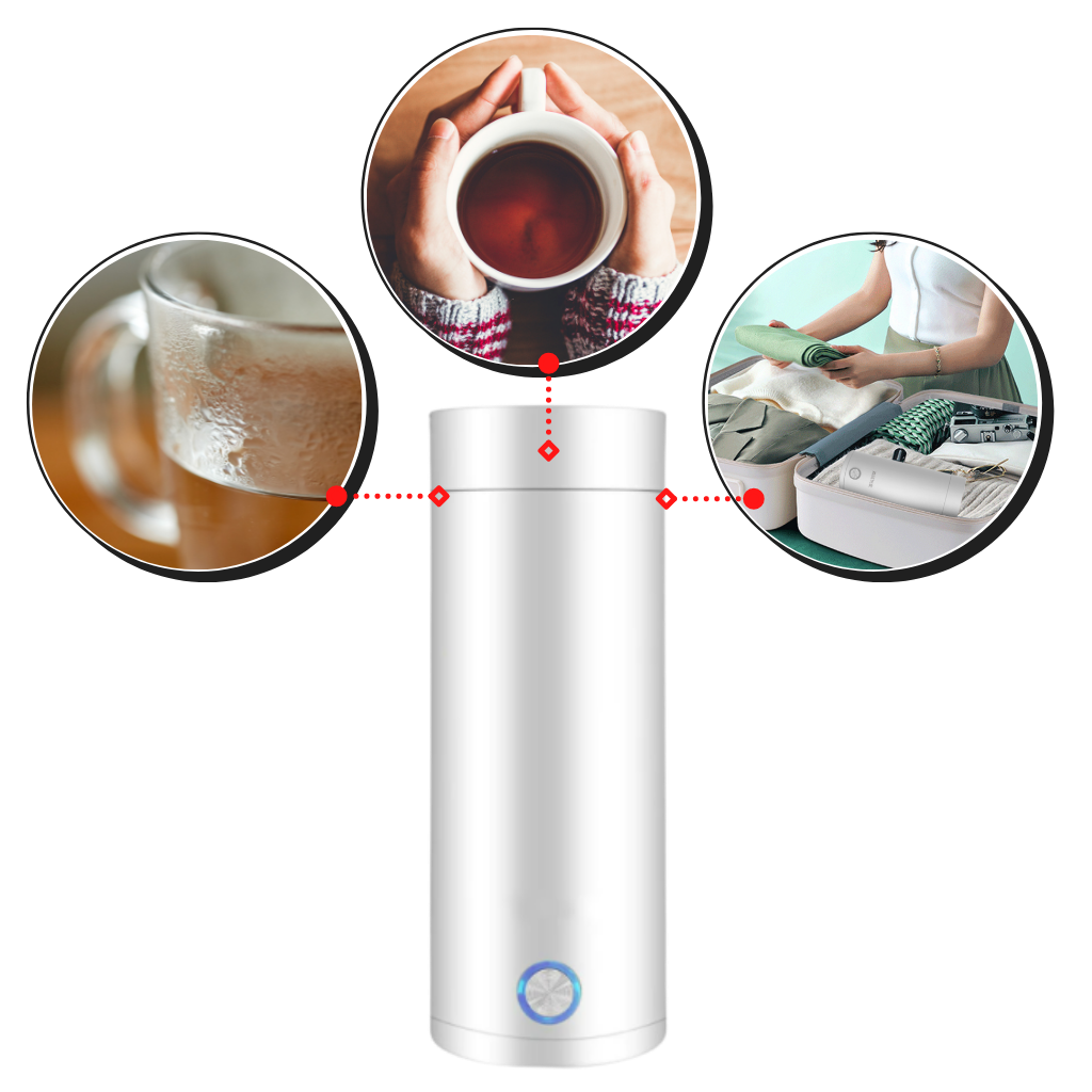 Portable Water Boiler 400ml - Ozerty