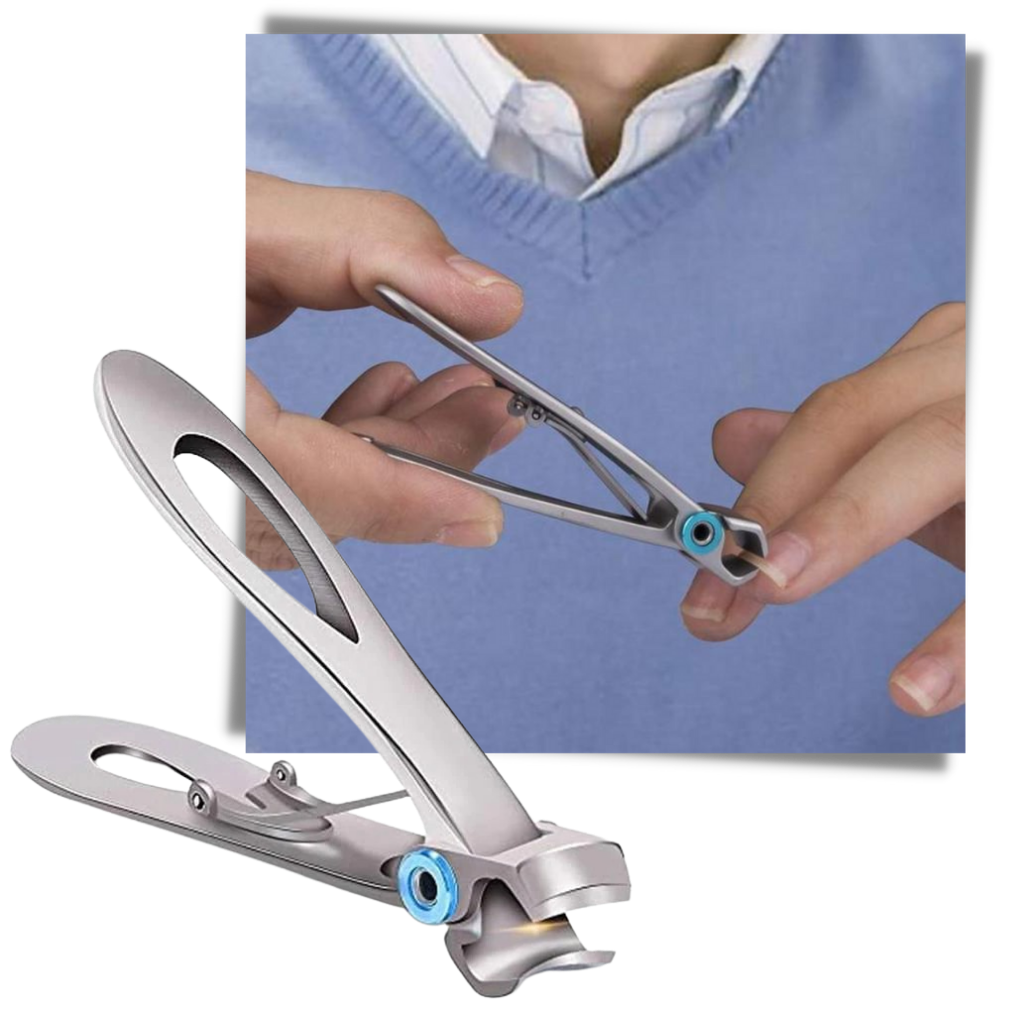 Stainless Steel Wide Jaw Nail Clippers - Ozerty