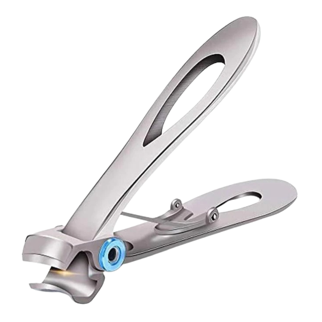 Stainless Steel Wide Jaw Nail Clippers -Silver - Ozerty