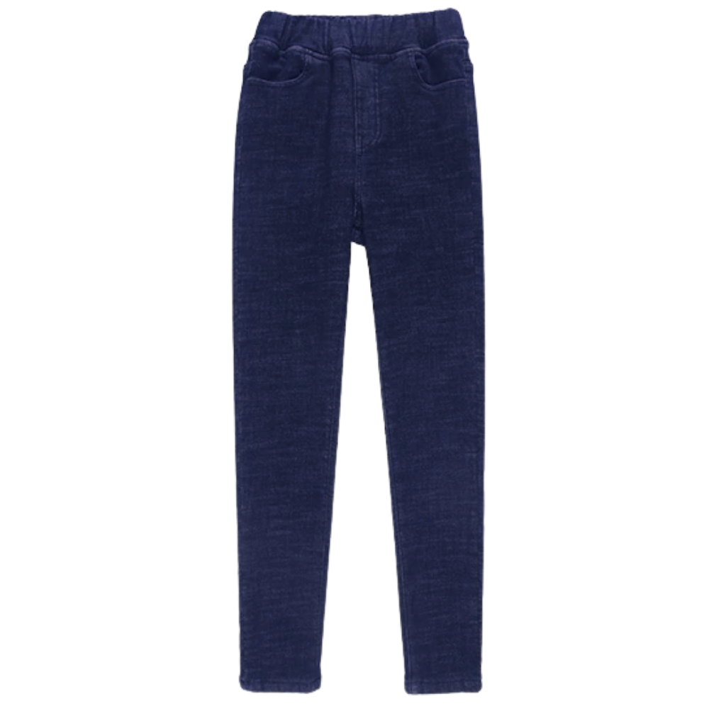 Women's Thermal Fleecy Jeggings -Blue - Ozerty