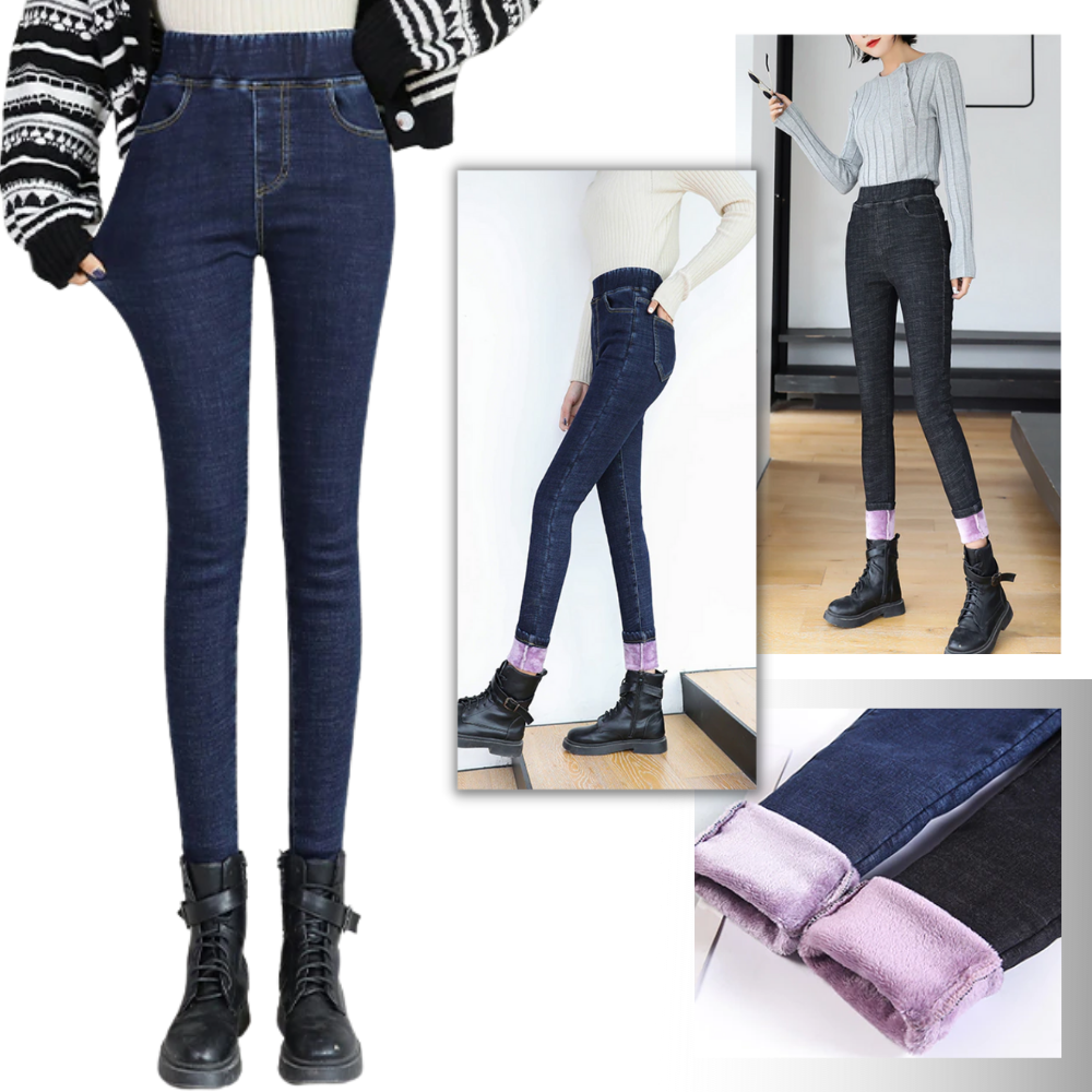 Women's Thermal Fleecy Jeggings - Ozerty