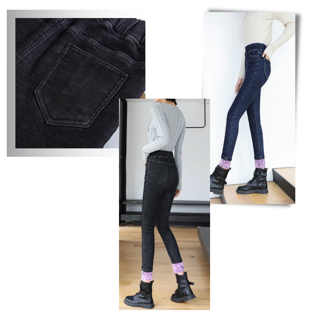 Women's Thermal Fleecy Jeggings - Ozerty