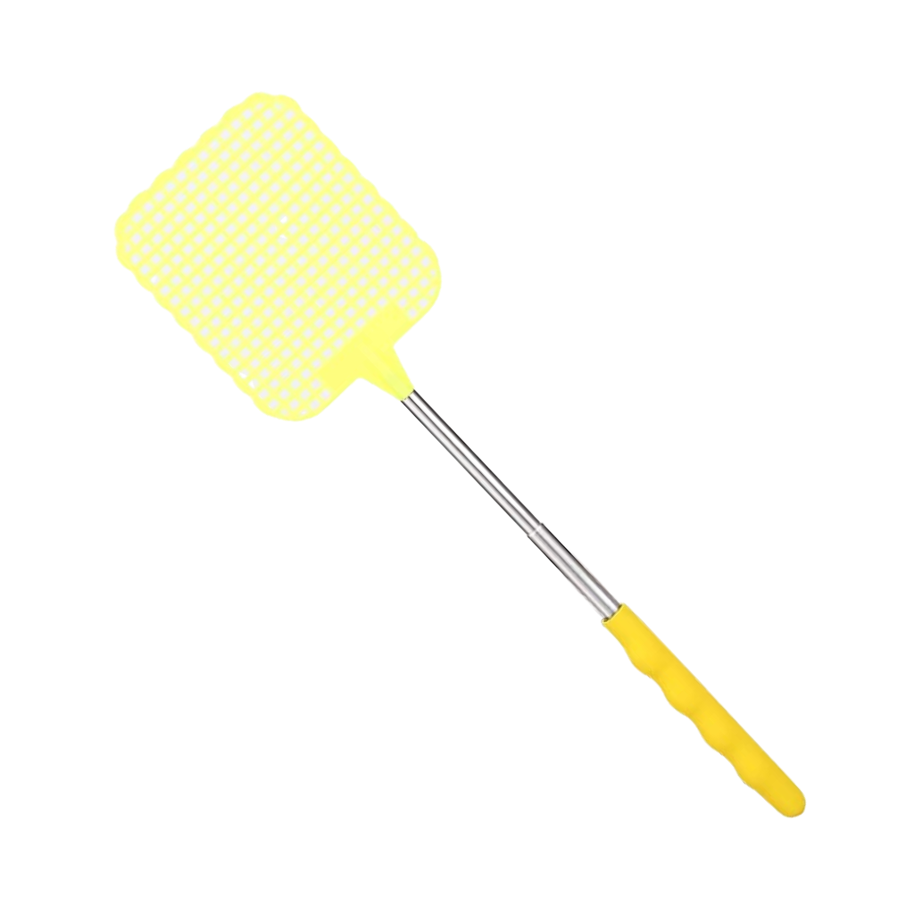 Telescopic Stainless Steel Handheld Fly Swatter -Yellow - Ozerty