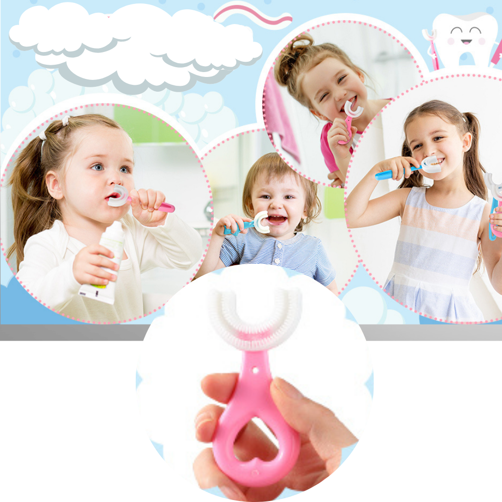 U-shaped Toothbrush for Kids (pack of 2) - Ozerty