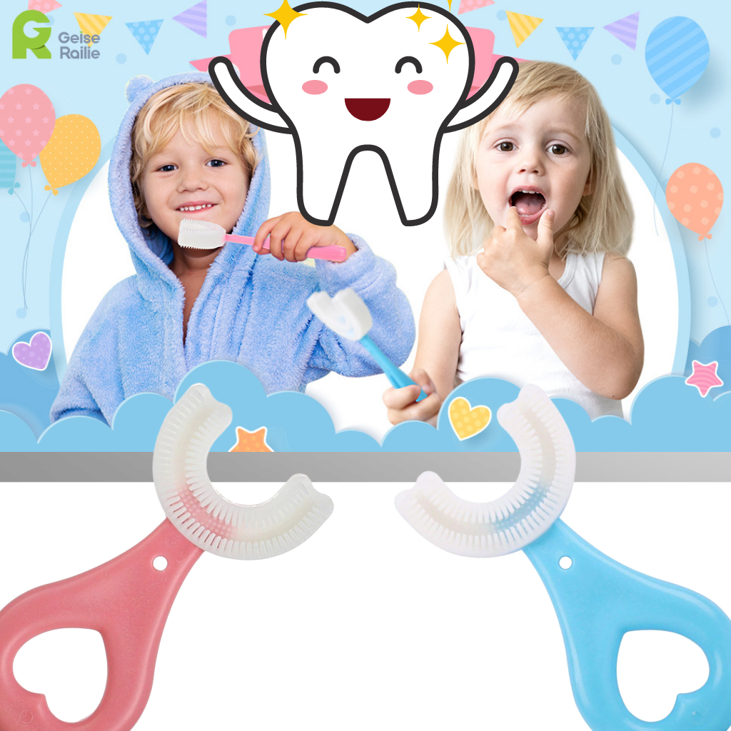 U-shaped Toothbrush for Kids (pack of 2) - Ozerty