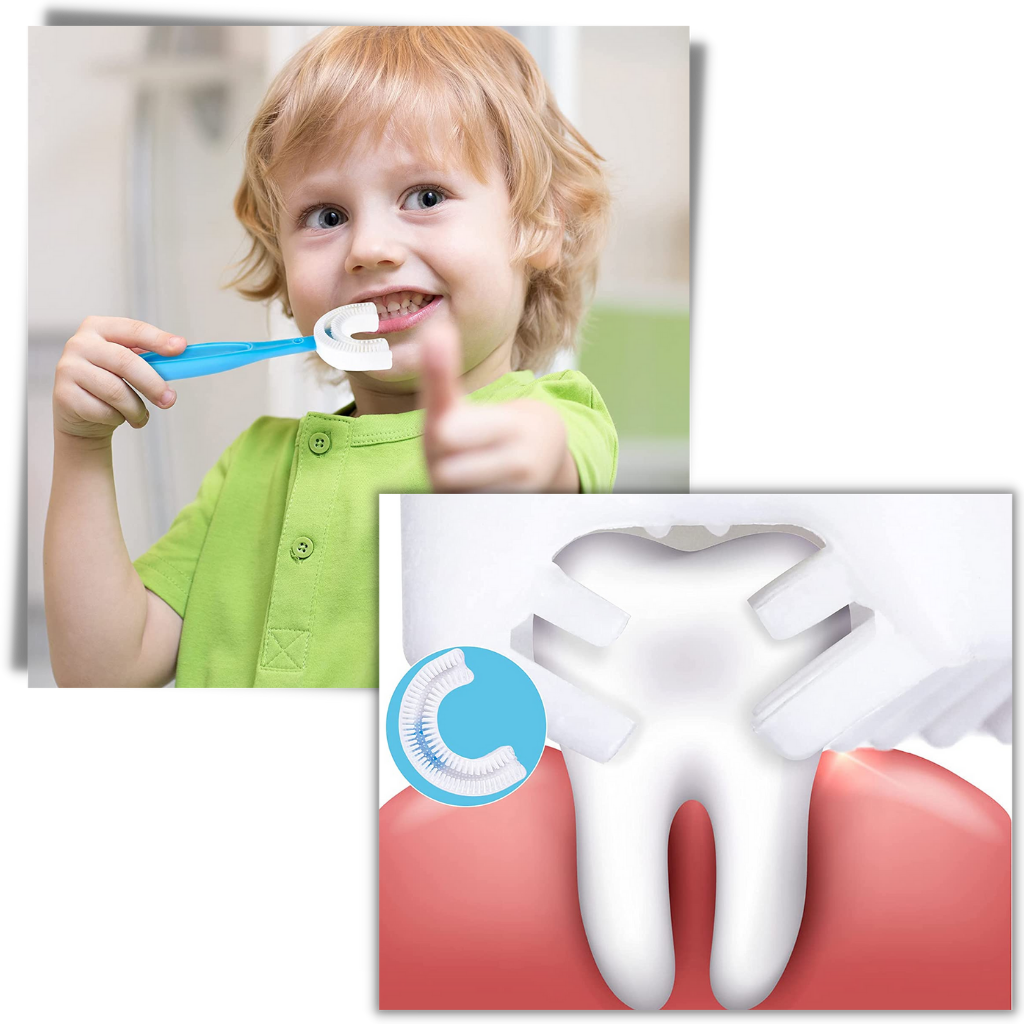 U-shaped Toothbrush for Kids (pack of 2) - Ozerty