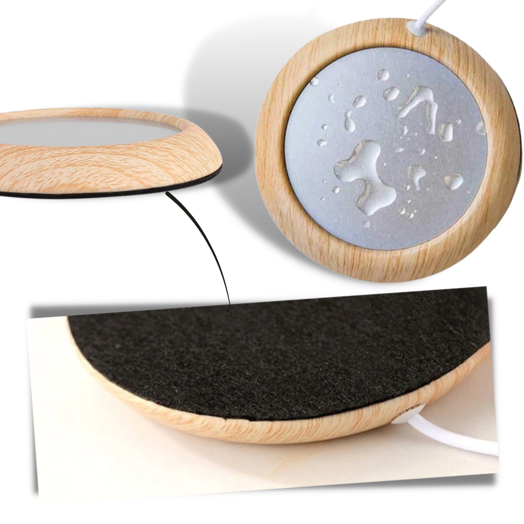 USB Electric Wood Cup Warmer - Ozerty