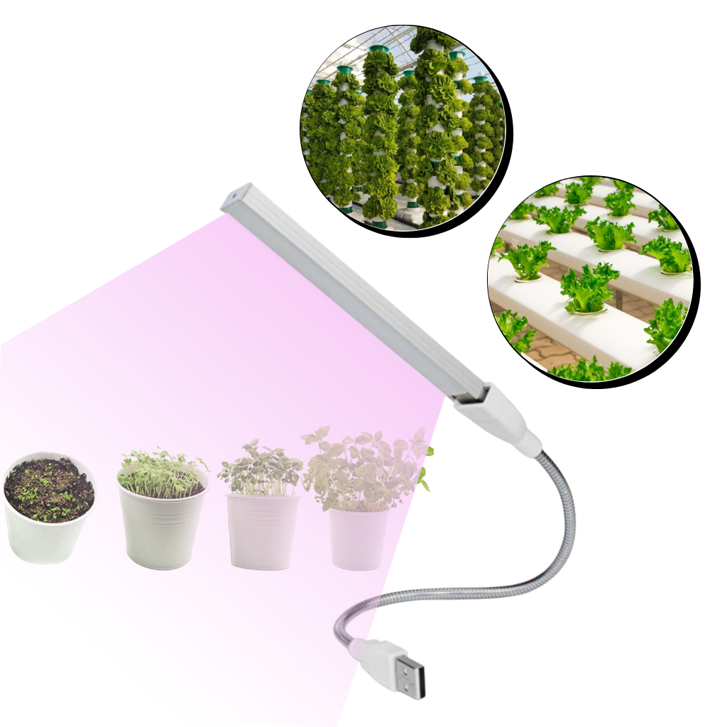 USB LED Plant Grow Light with Flexible Pole - Ozerty