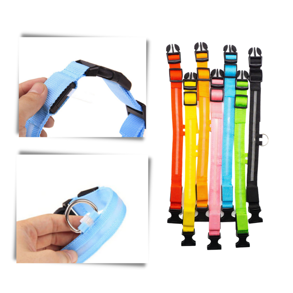 USB Rechargeable LED Light Pet Collar - Ozerty