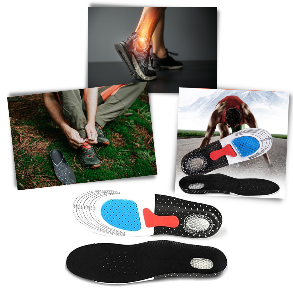 Unisex Gel Insoles for Running Shoes - Ozerty