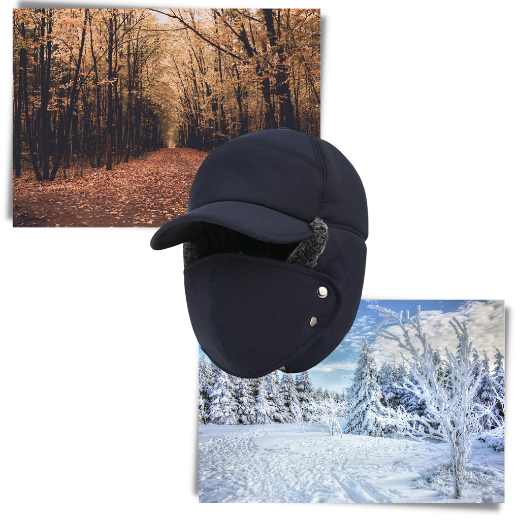 Unisex Windproof Ear and Face Protection Hat - Ozerty