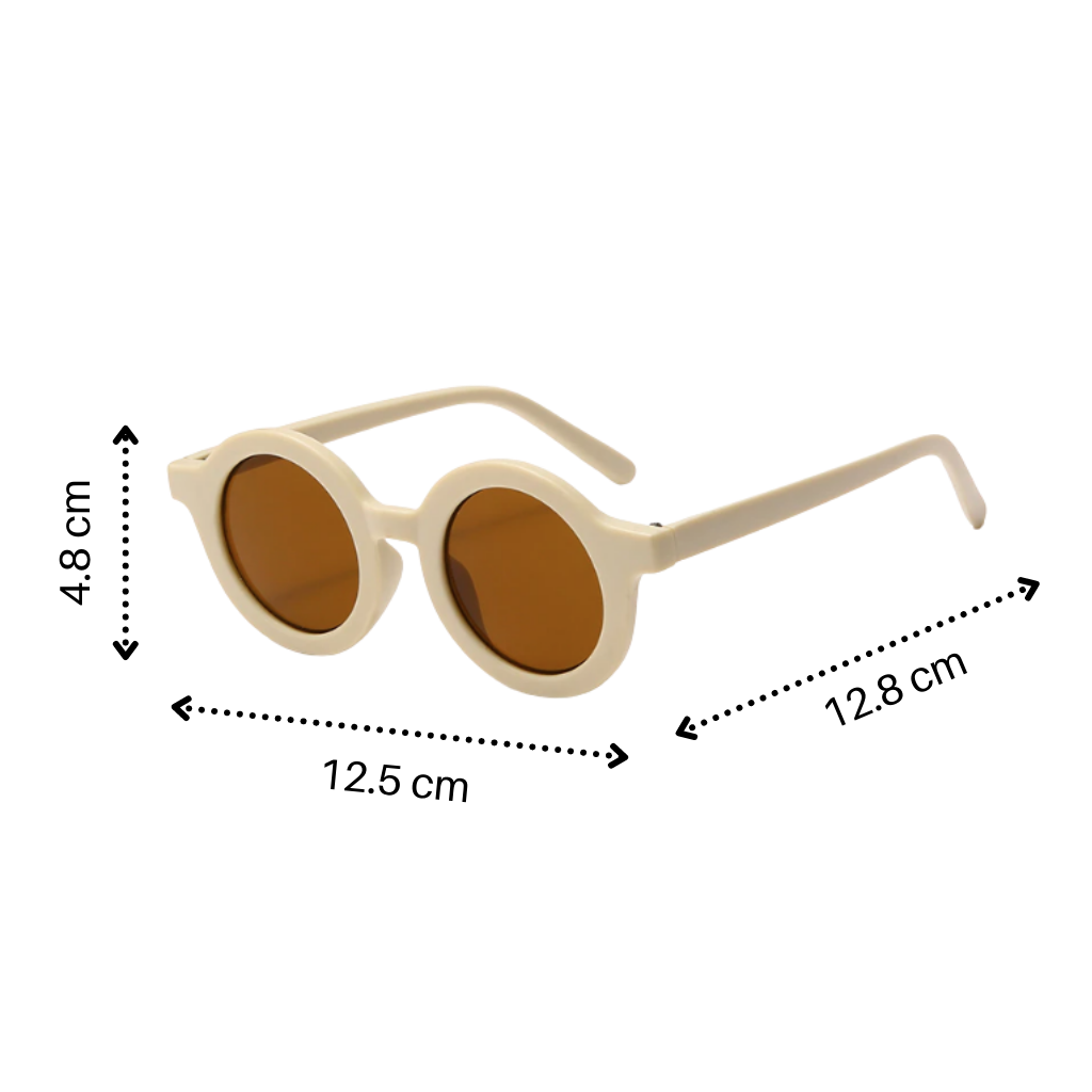 Vintage Round Kids Sunglasses for Ages 1 to 5 - Ozerty