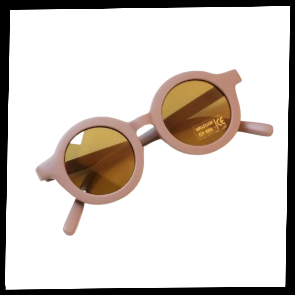 Vintage Round Kids Sunglasses for Ages 1 to 5 - Ozerty