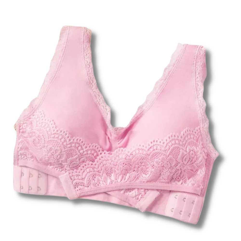 Seamless Wireless Push Up Bra -Pink - Ozerty