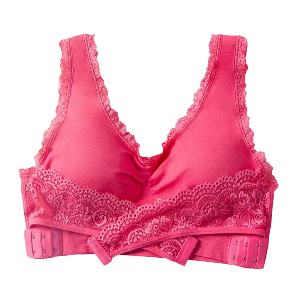 Seamless Wireless Push Up Bra -Pink - Ozerty