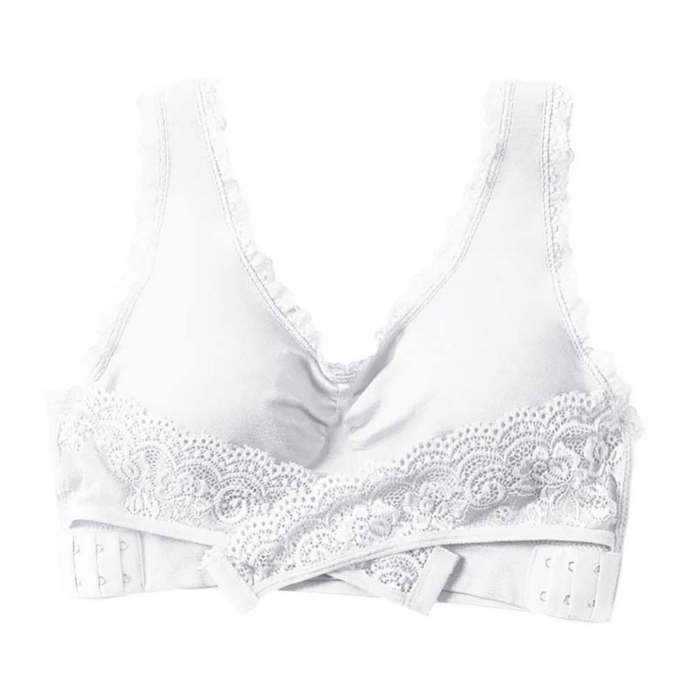 Seamless Wireless Push Up Bra -White - Ozerty