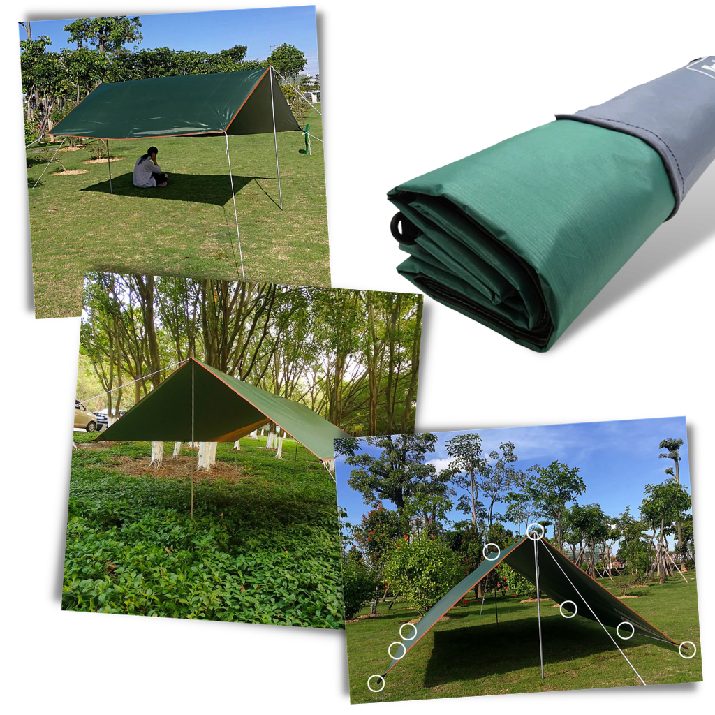 Waterproof Camping Tarp Set - Ozerty