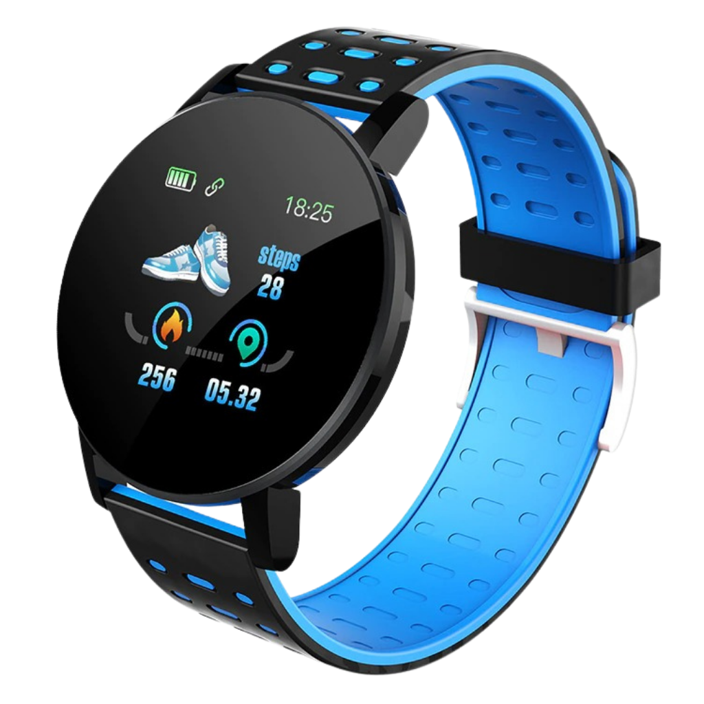 Waterproof smart watch -Blue/Black - Ozerty